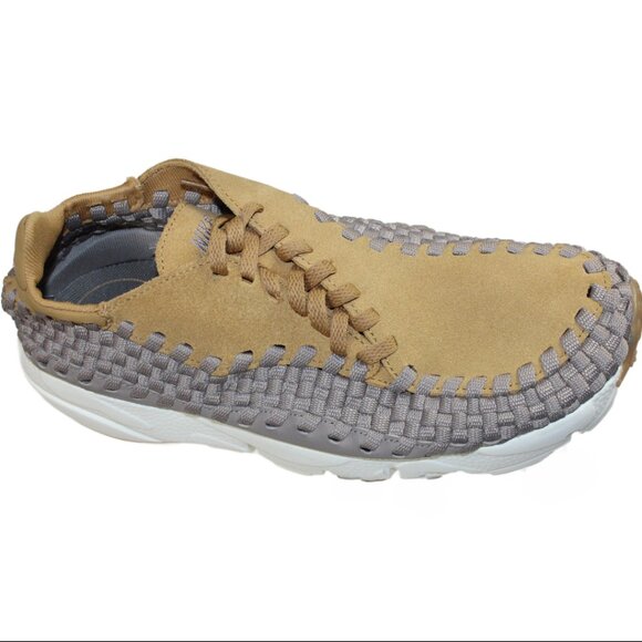 Nike Air Footscape Woven Gold Sepia Stone Chukka Sneaker Size 7.5 - Picture 3 of 12
